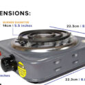 Astron single burner electric stove - coil type
