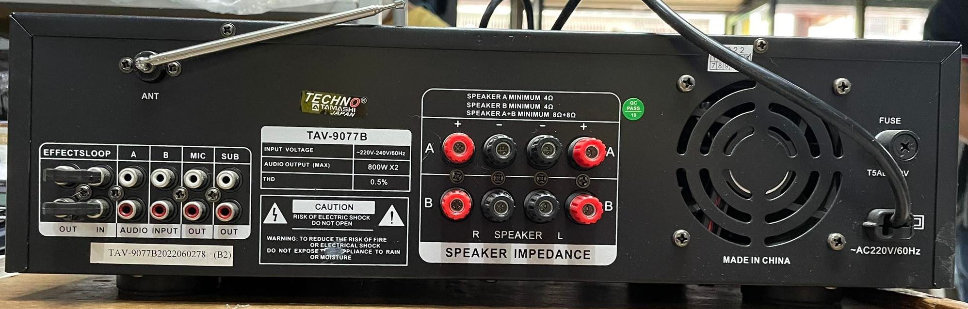 TECHNO INTEGRATED KARAOKE AMPLIFER W USB, BLUETOOTH, SD SLOT - Image 2