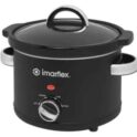 Imarflex 2.7 QUART Tempered Glass Cover Slow Cooker