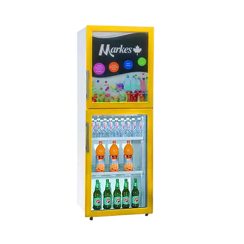 Markes 7 cuft Showcase Chiller with Top Freezer