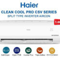 Haier 1 hp Pro Series Inverter Aircon with free installation promo
