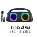 Techno Portable  Zumba  Boom Box with Bluetooth, MP3 Player, Wireless Microphone & Wireless Remote Control