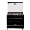 La Germania 90x60cm 4 Gas Burner 1 Elect. Hotplate, Gas Thermostat Oven/Grill, Stainless Top