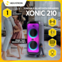 Hexatron Dual 10 inch Karaoke Bluetooth Trolley Party Speaker