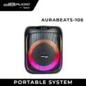 DB Audio by Astron AURABEATS106 Portable Bluetooth Speaker- Rechargeable | 1 Free Wireless Mic | Outdoor or Karaoke Use | 350W | 6.5" Woofer