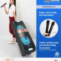 DB Audio by Astron VERSABOX-12 Portable Mobile Trolley Bluetooth Speaker (2000W) (2 FREE Mics) (12" Woofer x 2) outdoor speaker speaker for karaoke rechargeable